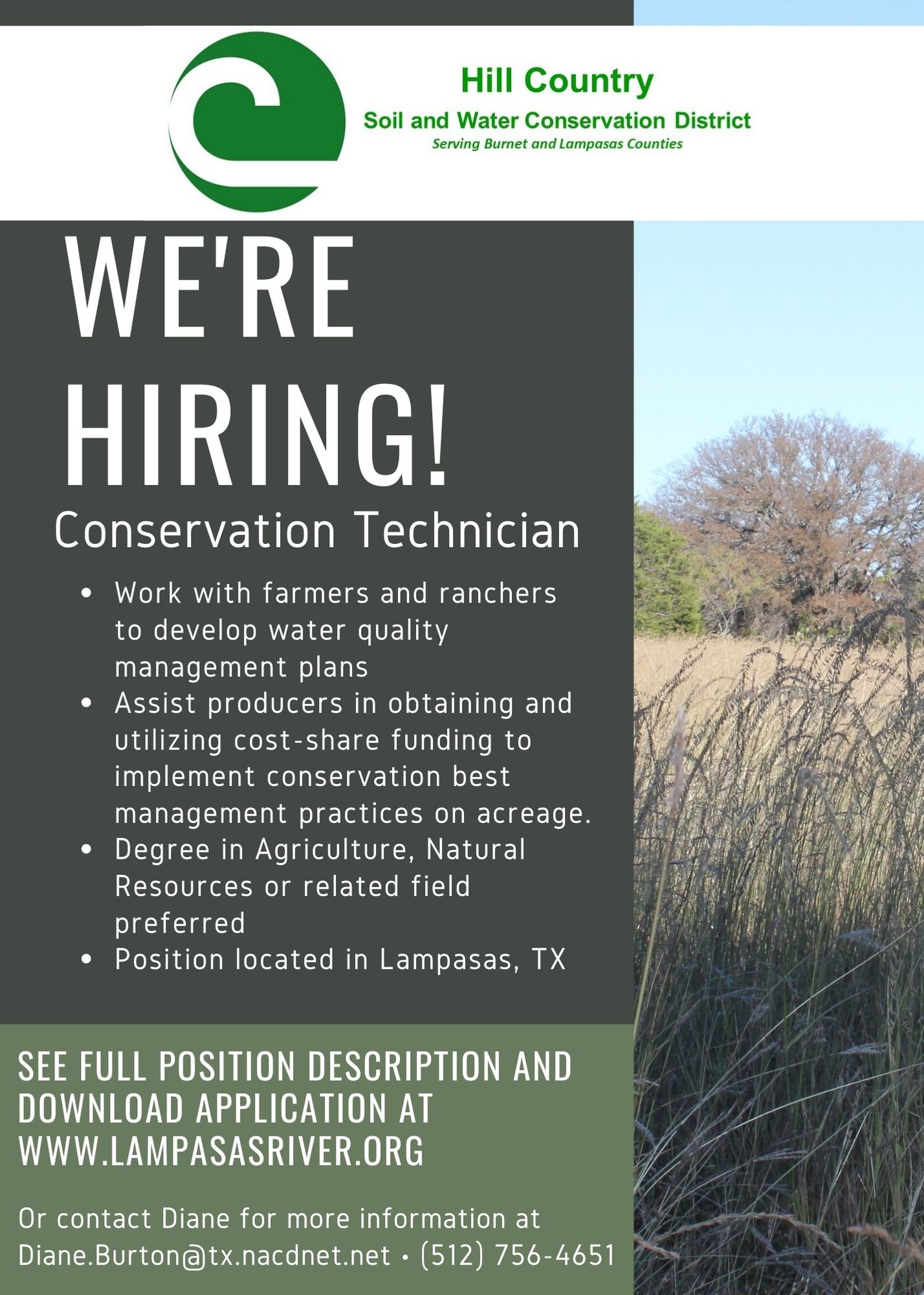 Hill Country Job Vacancy Announcement
