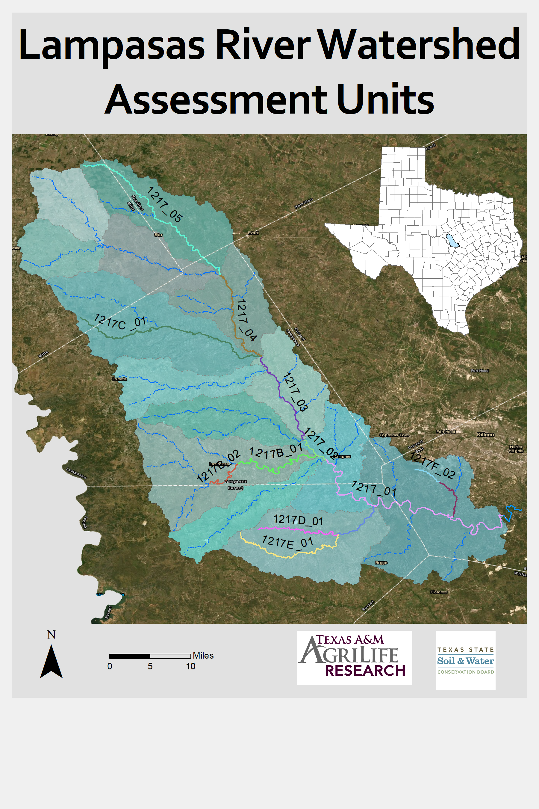 Lampasas Watershed Overview Assessment Units